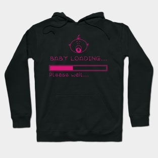 Baby loading please wait girl Hoodie